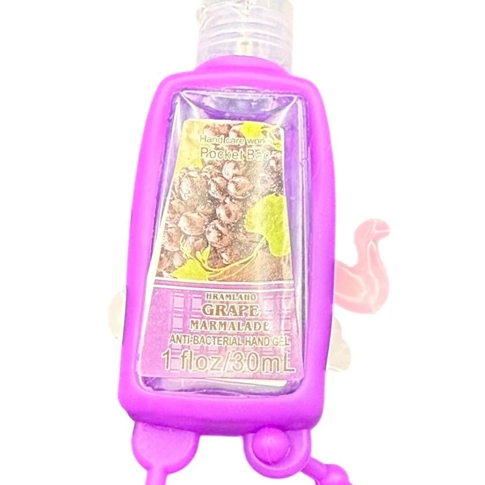 Grape Marmalade PocketBac Hand Gel 1oz with Purple‎ Unicorn Holder